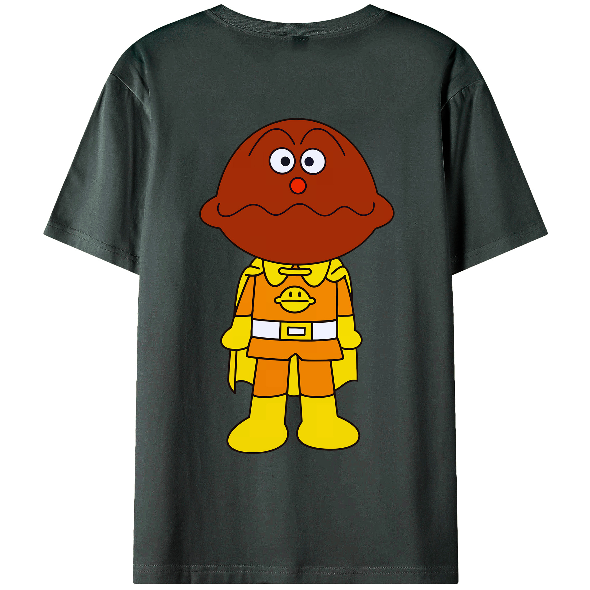 （画像用） アンパンマン Anpanman 綿100％ メンズ半袖Tシャツ（バックプリント） 通気性